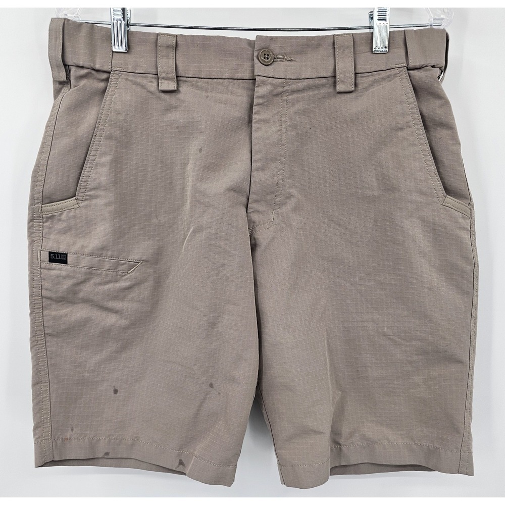 511 Tactical Stryke Cargo Shorts Mens 34 Ripstop Brown 10" inseam